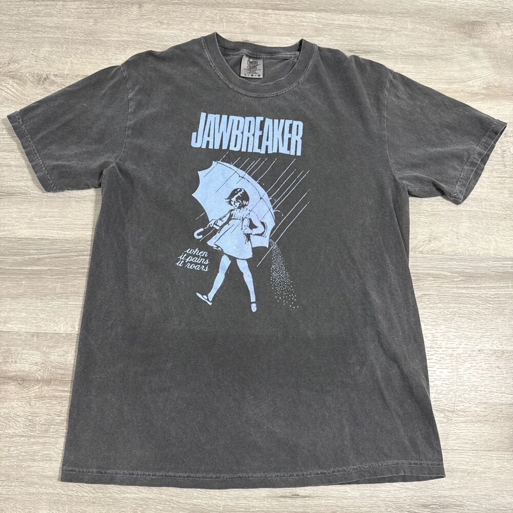 Jawbreaker Shirt When It Pains It Roars Morton Salt Men’s Gray Large Punk Band